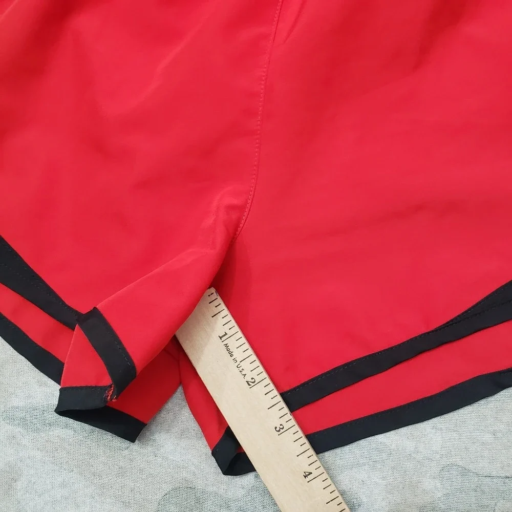 Nike Shorts Womens XS Red Dri-Fit Drawstring Running Lined Outdoors Gym Athletic
